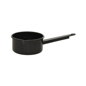 Casseruola con becco e coda smaltati