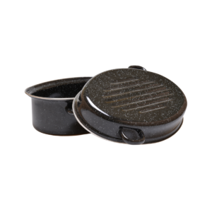 Roaster staineless steel rim